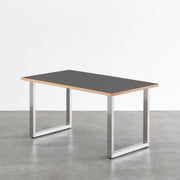 THE TABLE / リノリウム ブラック・ブラウン系 × Stainless