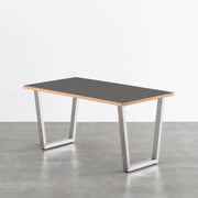 THE TABLE / リノリウム ブラック・ブラウン系 × Stainless