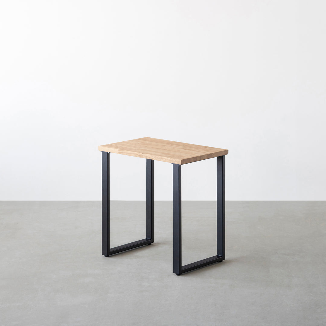 THE TABLE / コンパクトデスク ラバーウッド アッシュグレー × Black