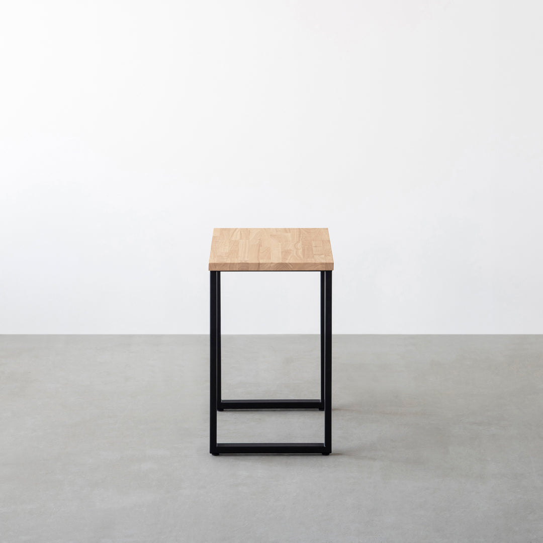 THE TABLE / コンパクトデスク ラバーウッド アッシュグレー × Black