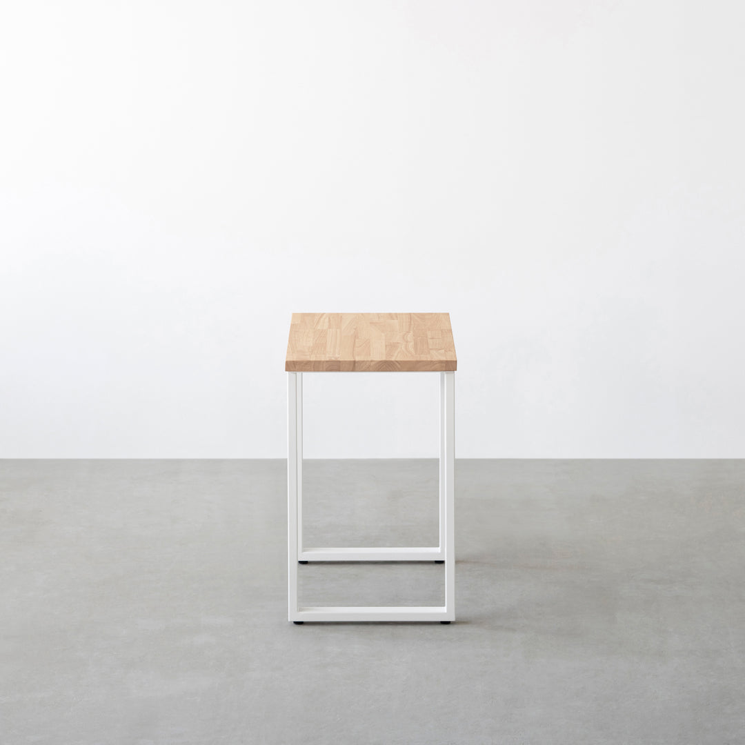 THE TABLE / コンパクトデスク ラバーウッド アッシュグレー × White