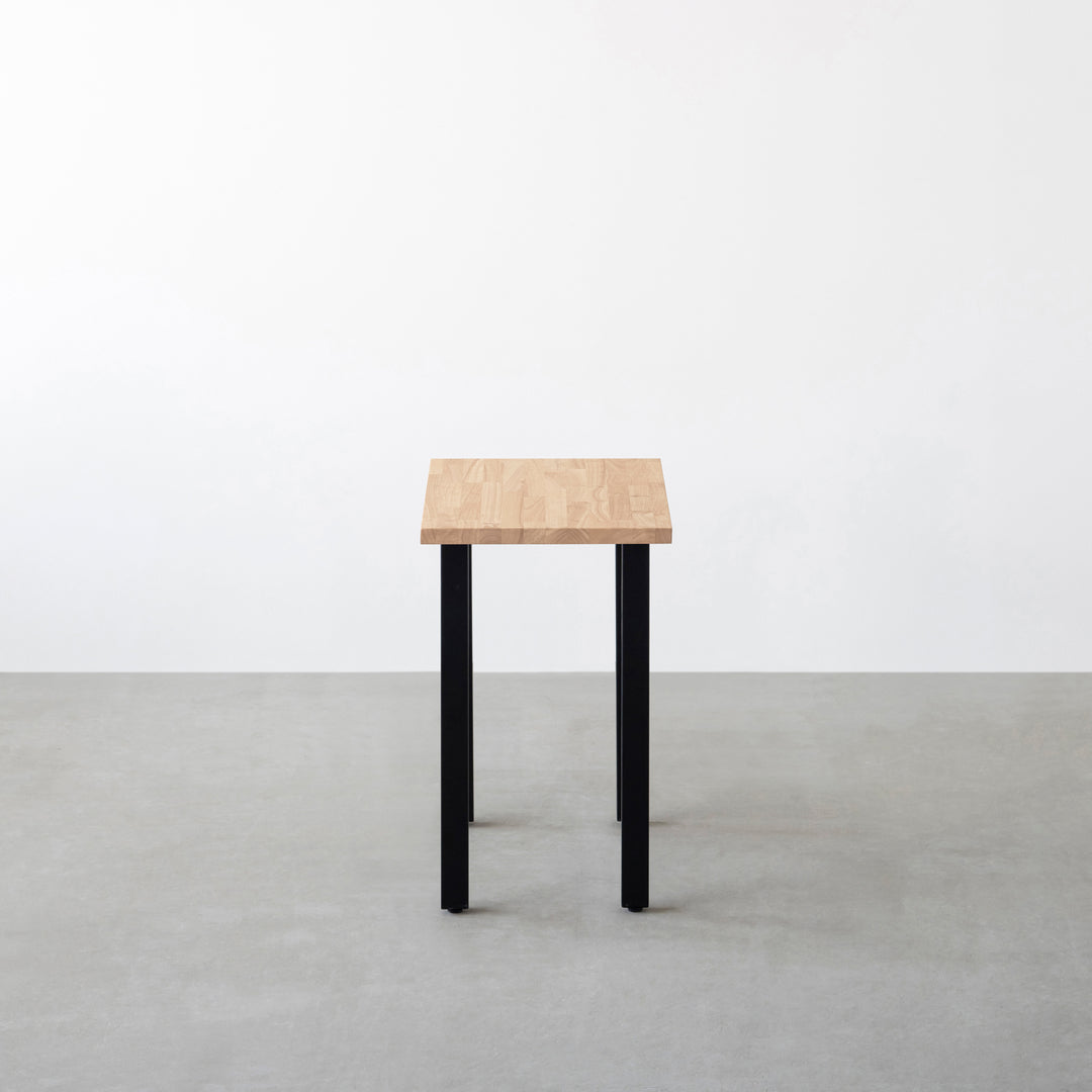 THE TABLE / コンパクトデスク ラバーウッド アッシュグレー × Black