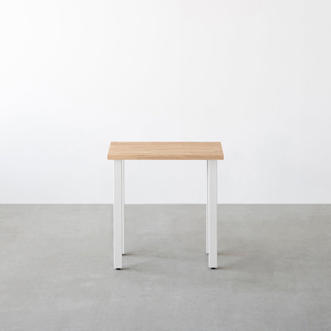 KANADEMONO コンパクトデスク ラバーウッド アッシュグレー THE TABLE / コンパクトデスク ラバーウッド アッシュグレー × White