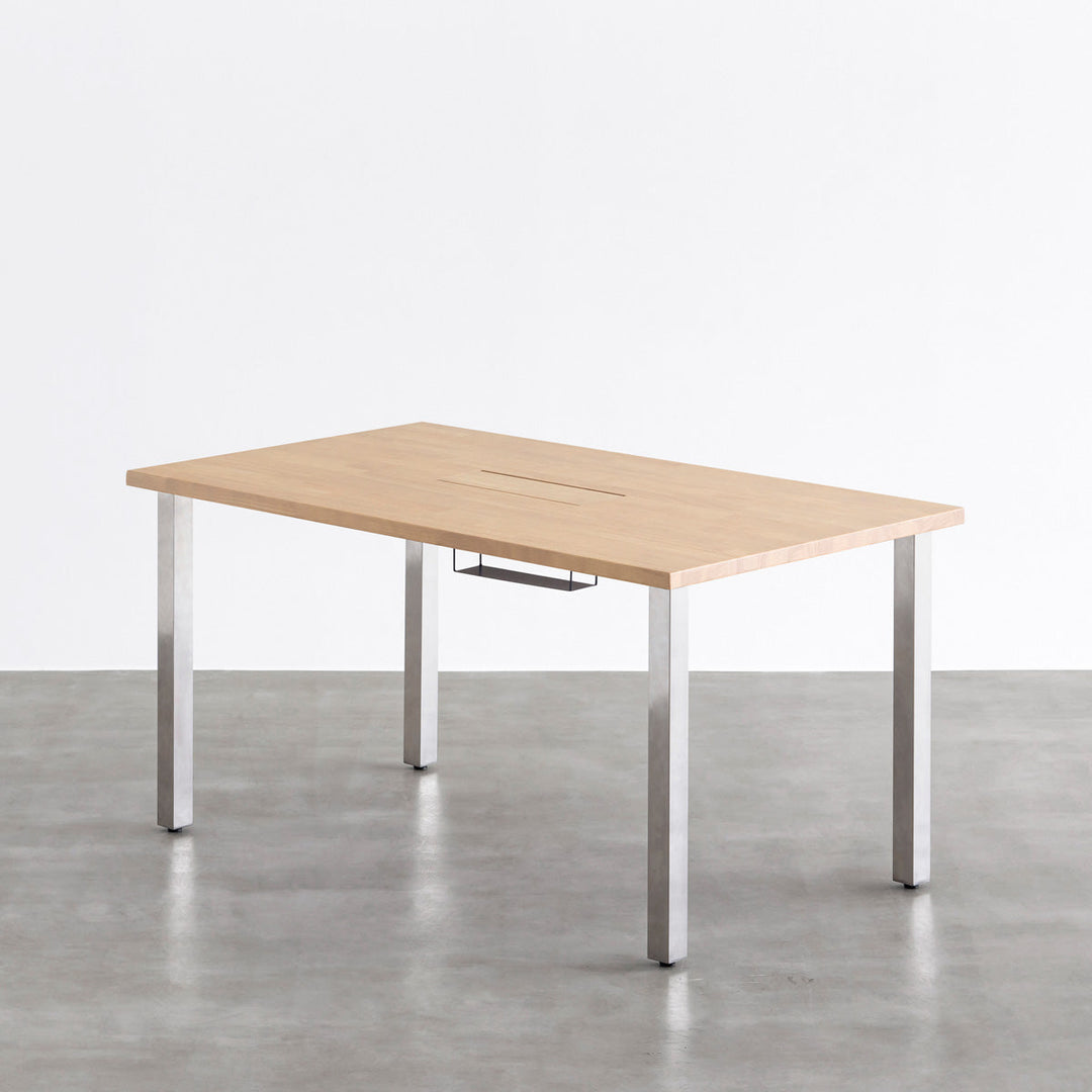 KANADEMONO THE TABLE / ラバーウッド アッシュグレー THE TABLE / ラバーウッド アッシュグレー × Black Steel – KANADEMONO