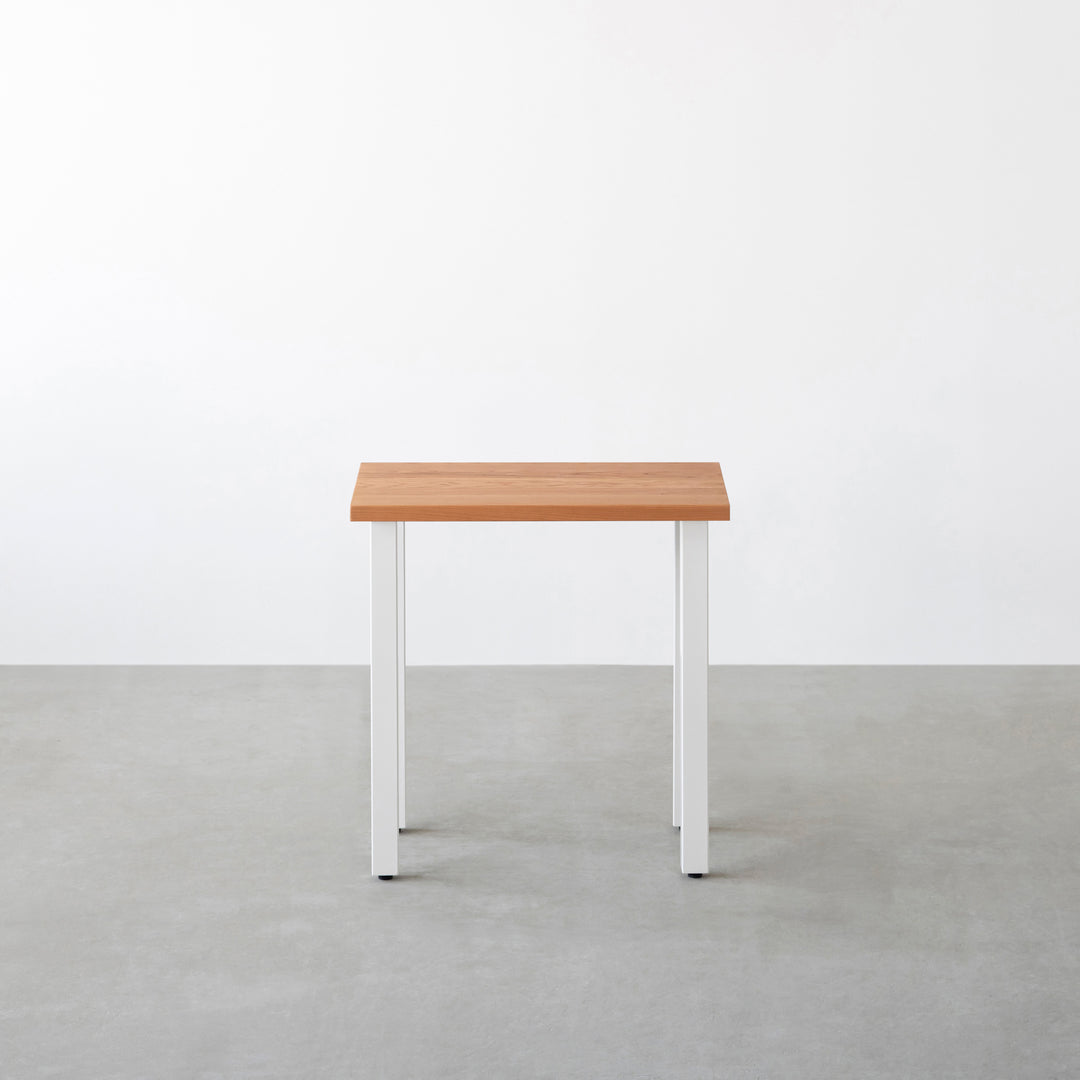 THE TABLE / コンパクトデスク 無垢 ブラックチェリー × White Steel