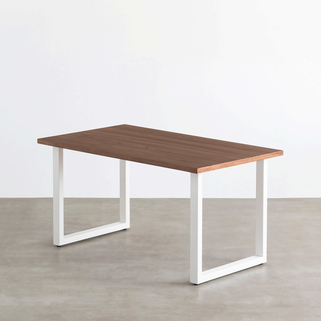 THE TABLE / ウォルナット × White Steel – KANADEMONO