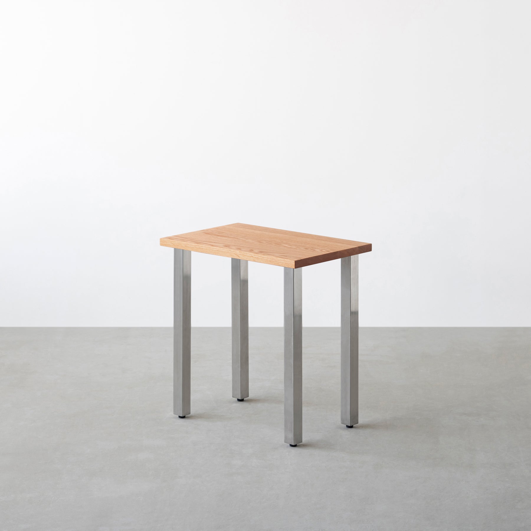 KANADEMONO カナデモノ コンパクトデスク 無垢 レッドオーク THE TABLE / コンパクトデスク 無垢 レッドオーク × Stainless