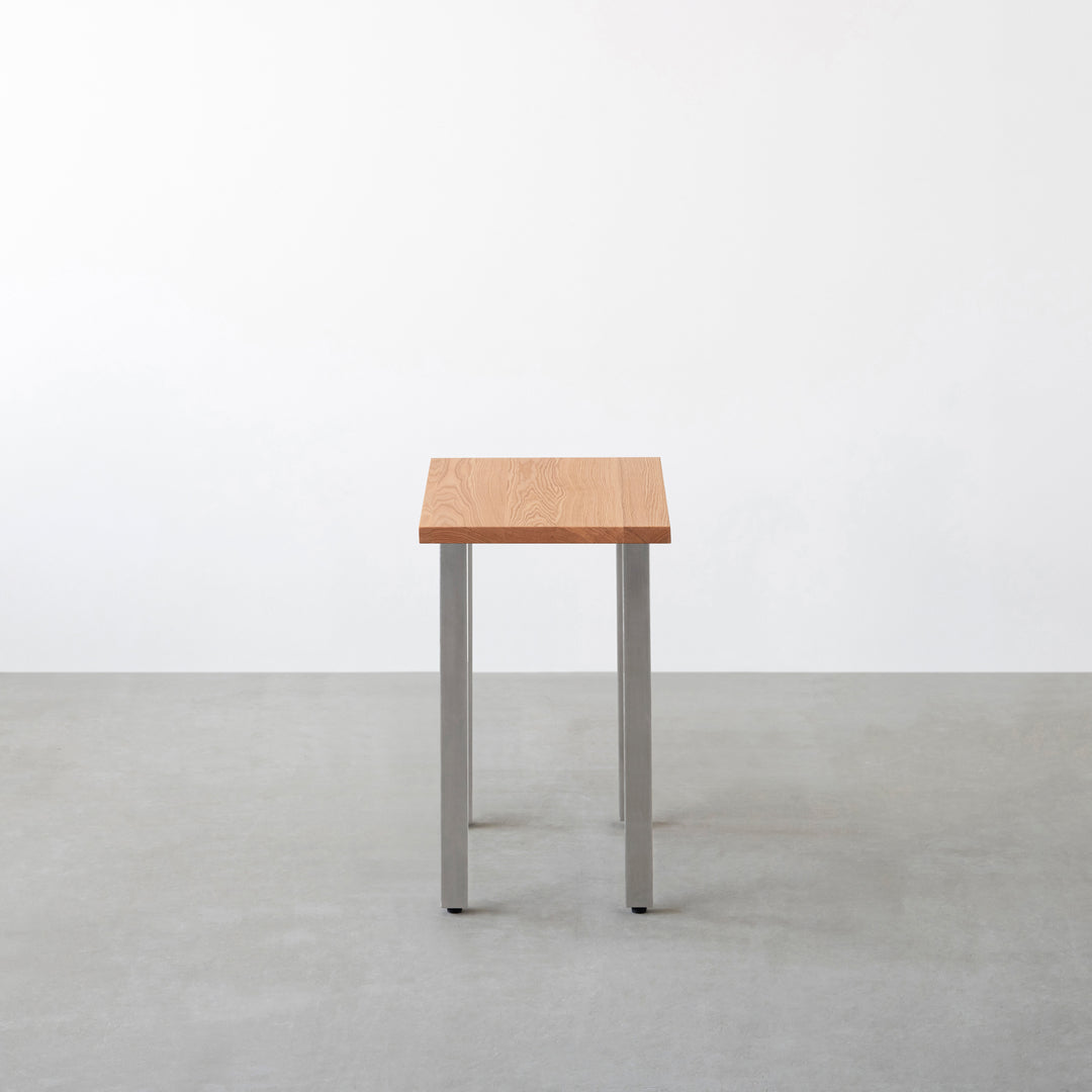 THE TABLE / コンパクトデスク 無垢 レッドオーク × Stainless