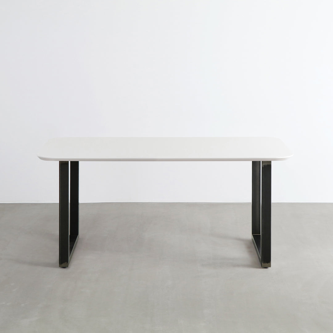 かなでもの FENIX × Black Steel ミーティングテーブル デスク