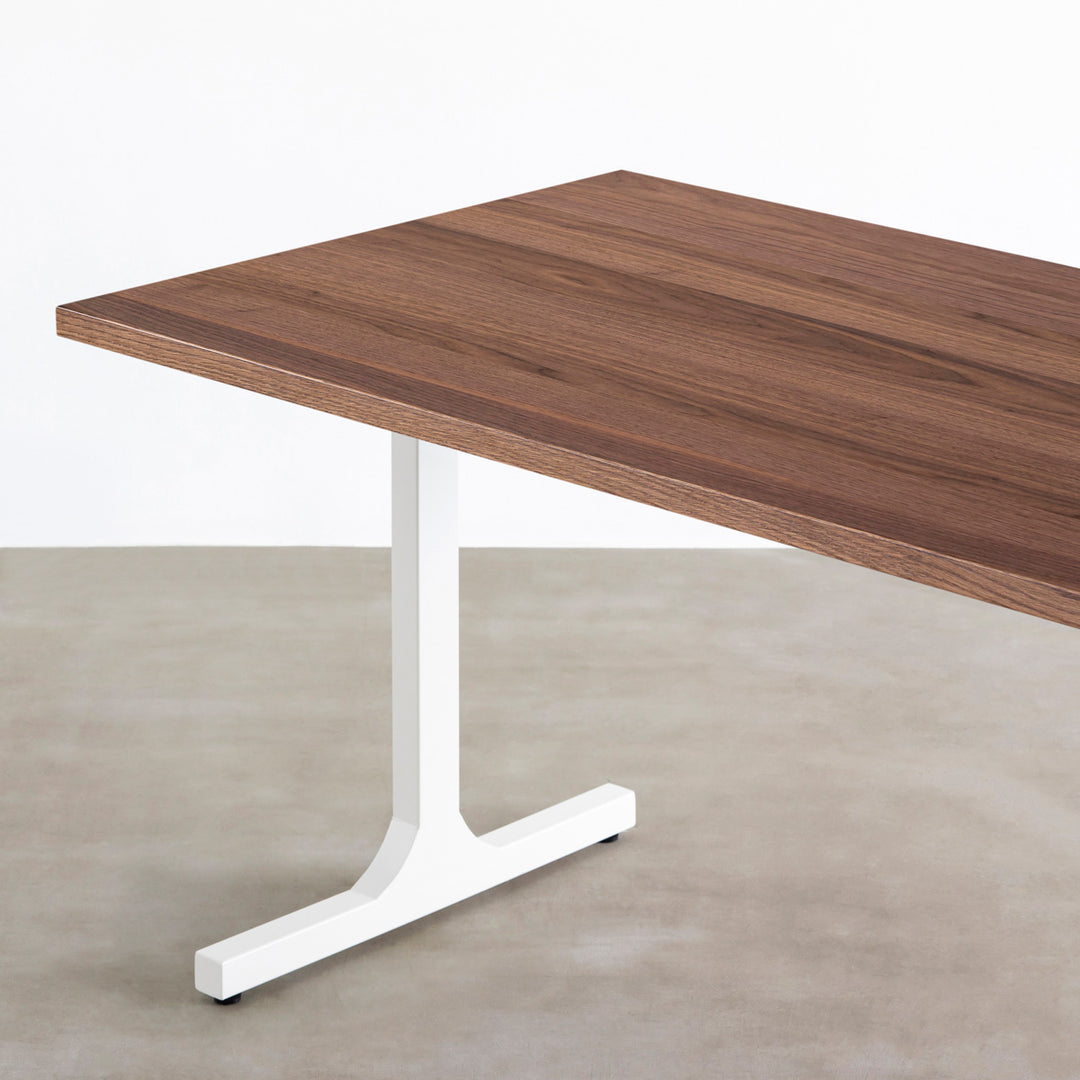 THE TABLE / ウォルナット × White Steel – KANADEMONO