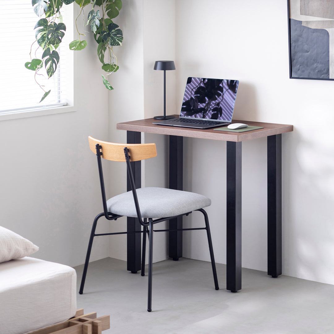 THE TABLE / コンパクトデスク ウォルナット × Black Steel – KANADEMONO