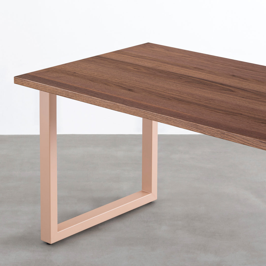 THE TABLE / ウォルナット × Colored Steel 全8色 NATURE