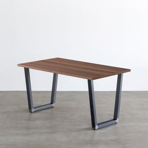 THE TABLE / ウォルナット × Black Steel（クリア塗装） – KANADEMONO