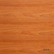 Kanademonoのウォルナット突板天板とマットクリア塗装仕上げのスクエア鉄脚を組み合わせたテーブル（天然木目裏面）