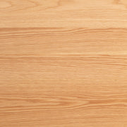 Kanademonoのホワイトオークの棚板とブラックのアイアンで製作したシェルフ（棚板木目）