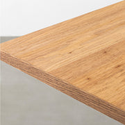 KANADEMONOのくるみ突板天板を使用したテーブル（天板角）