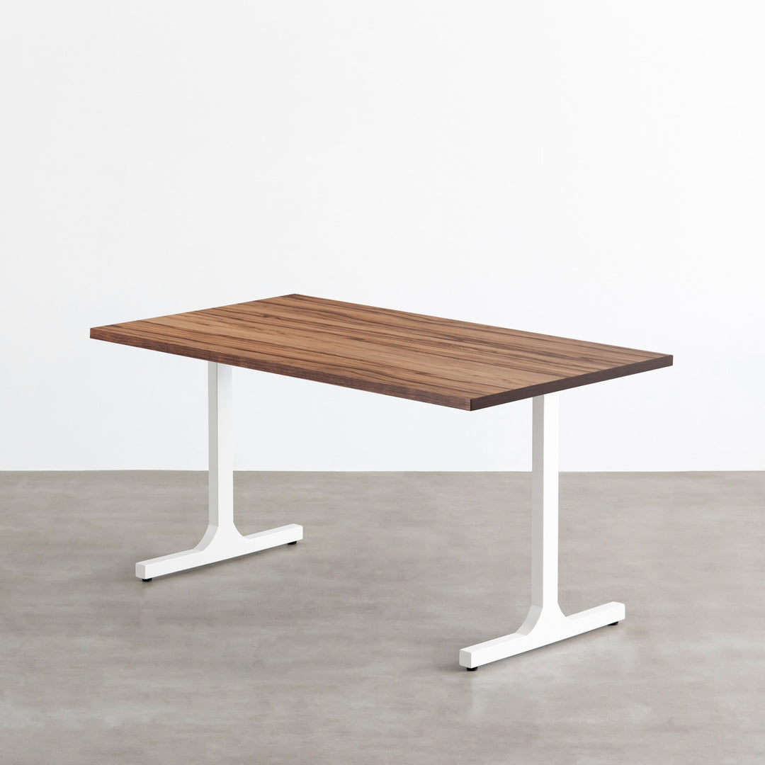 THE TABLE / サテンウォルナット × White Steel – KANADEMONO