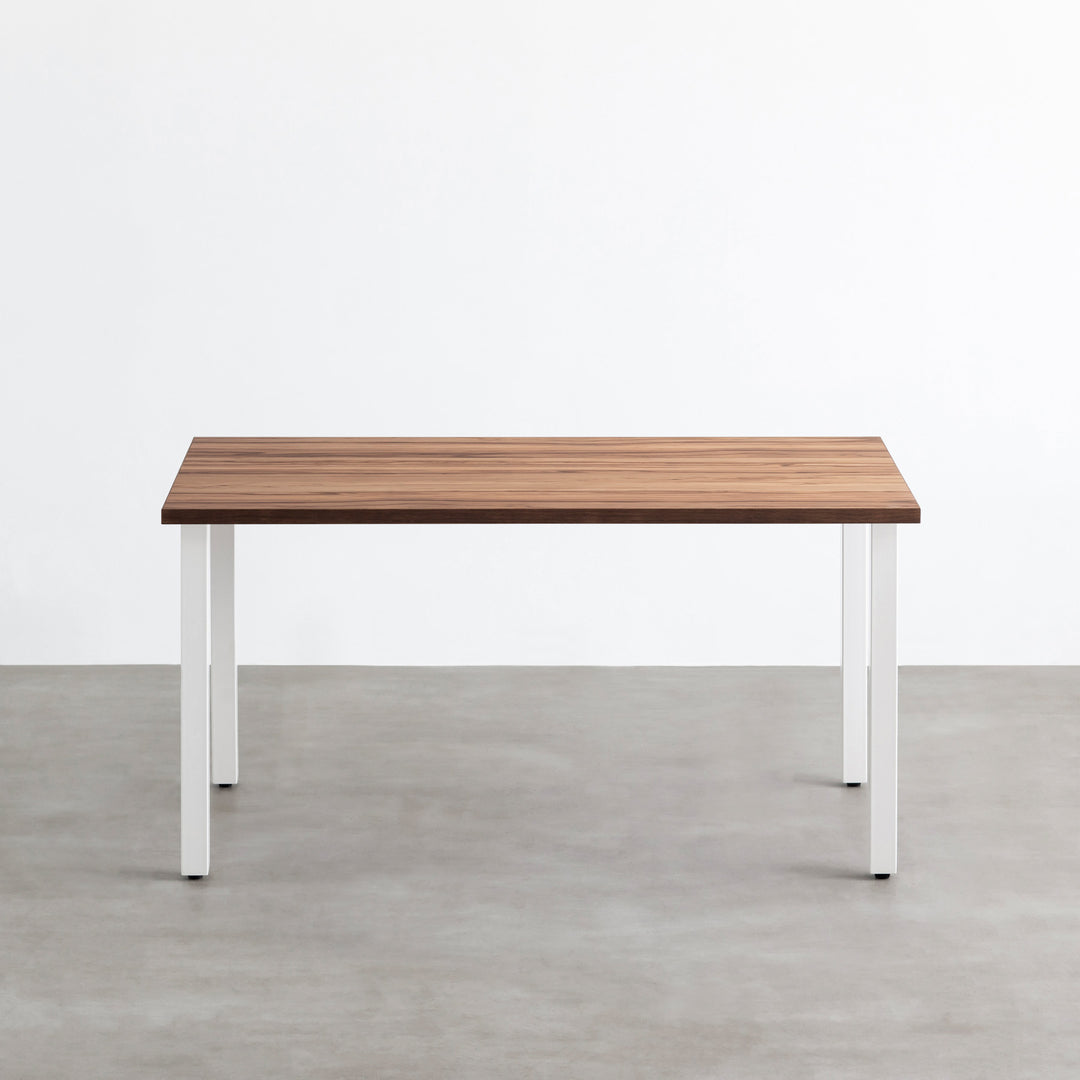 THE TABLE / サテンウォルナット × White Steel – KANADEMONO