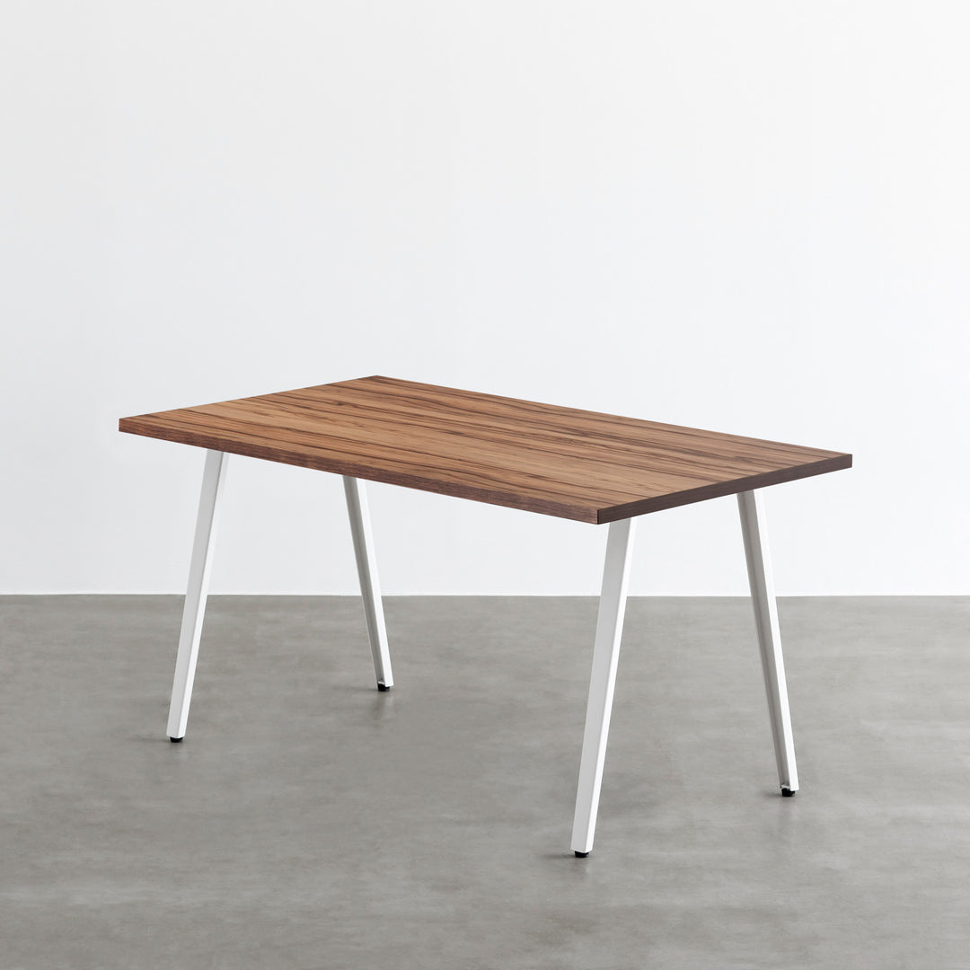 THE TABLE / サテンウォルナット × White Steel – KANADEMONO