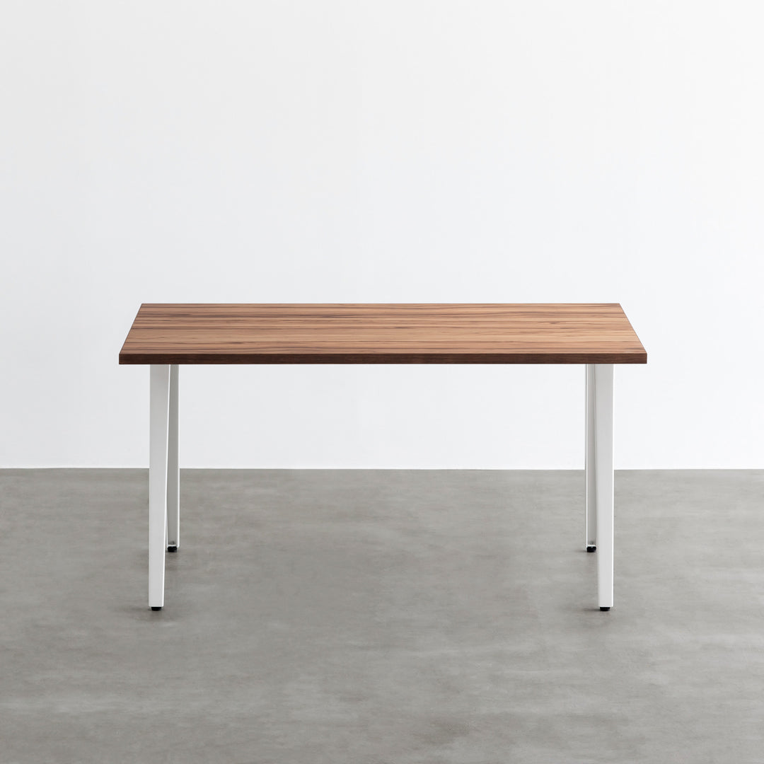 THE TABLE / サテンウォルナット × White Steel – KANADEMONO