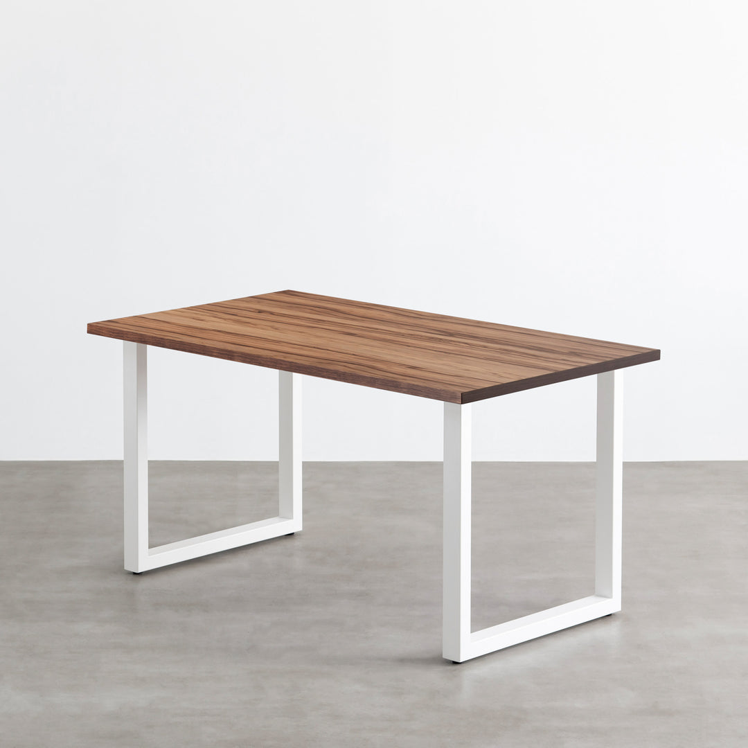THE TABLE / サテンウォルナット × White Steel – KANADEMONO