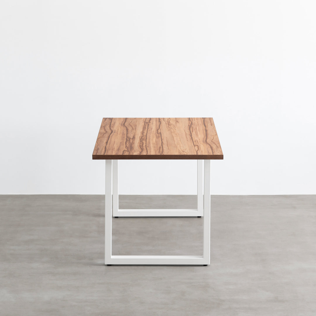 THE TABLE / サテンウォルナット × White Steel – KANADEMONO