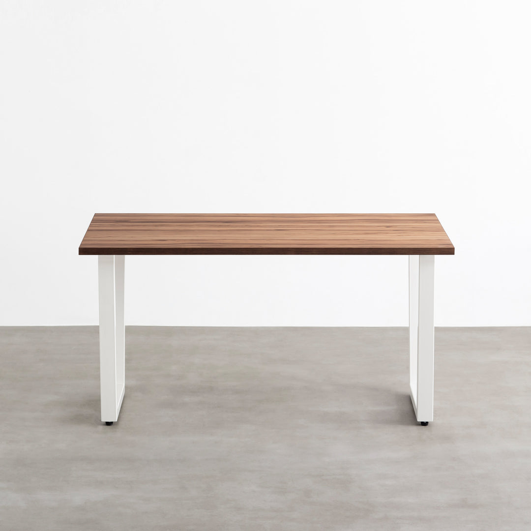 THE TABLE / サテンウォルナット × White Steel – KANADEMONO