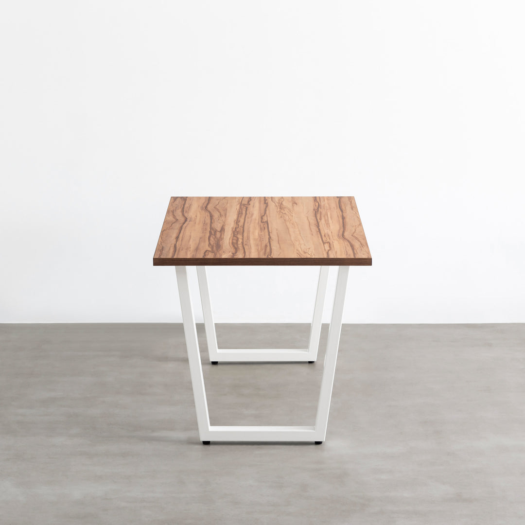 THE TABLE / サテンウォルナット × White Steel – KANADEMONO