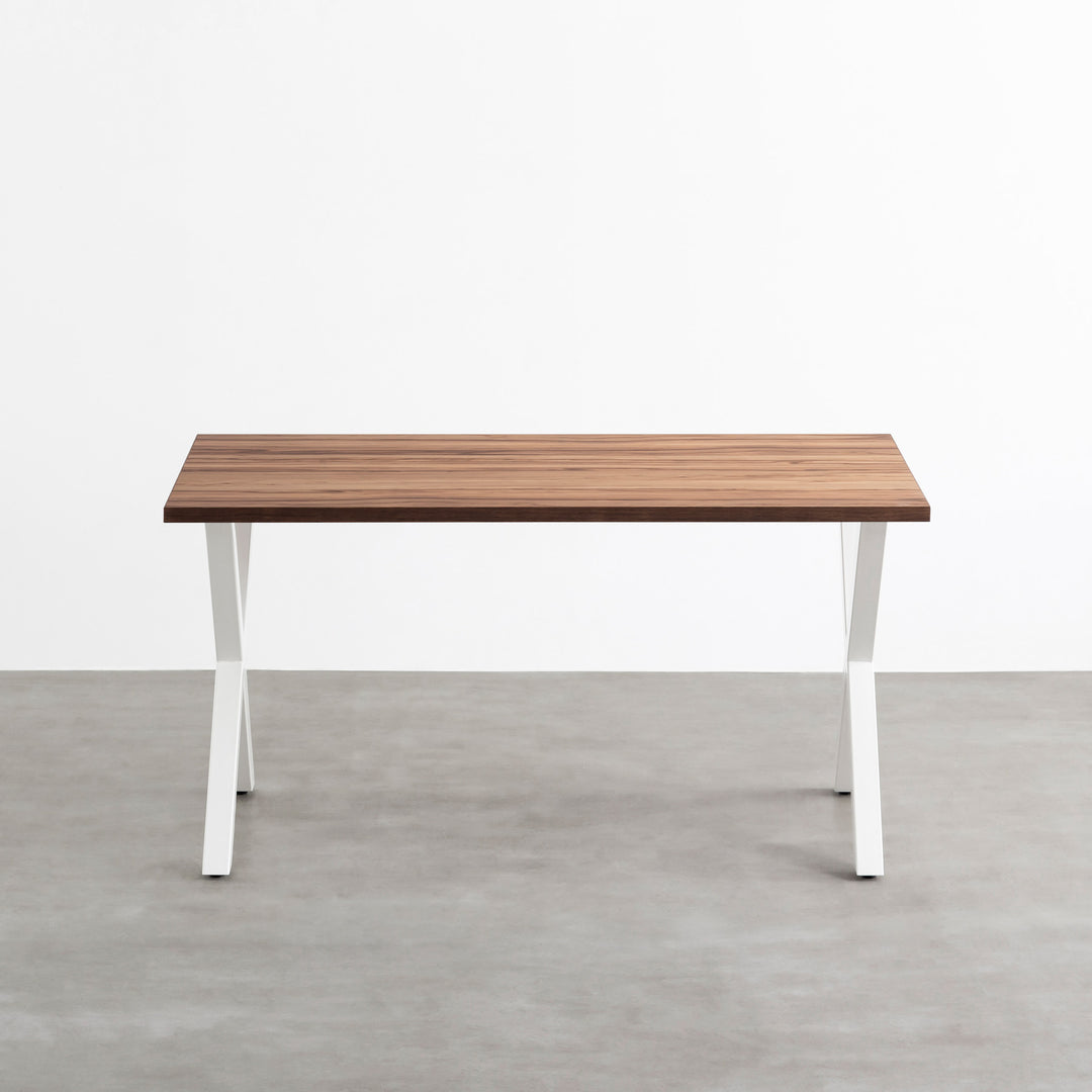 THE TABLE / サテンウォルナット × White Steel – KANADEMONO