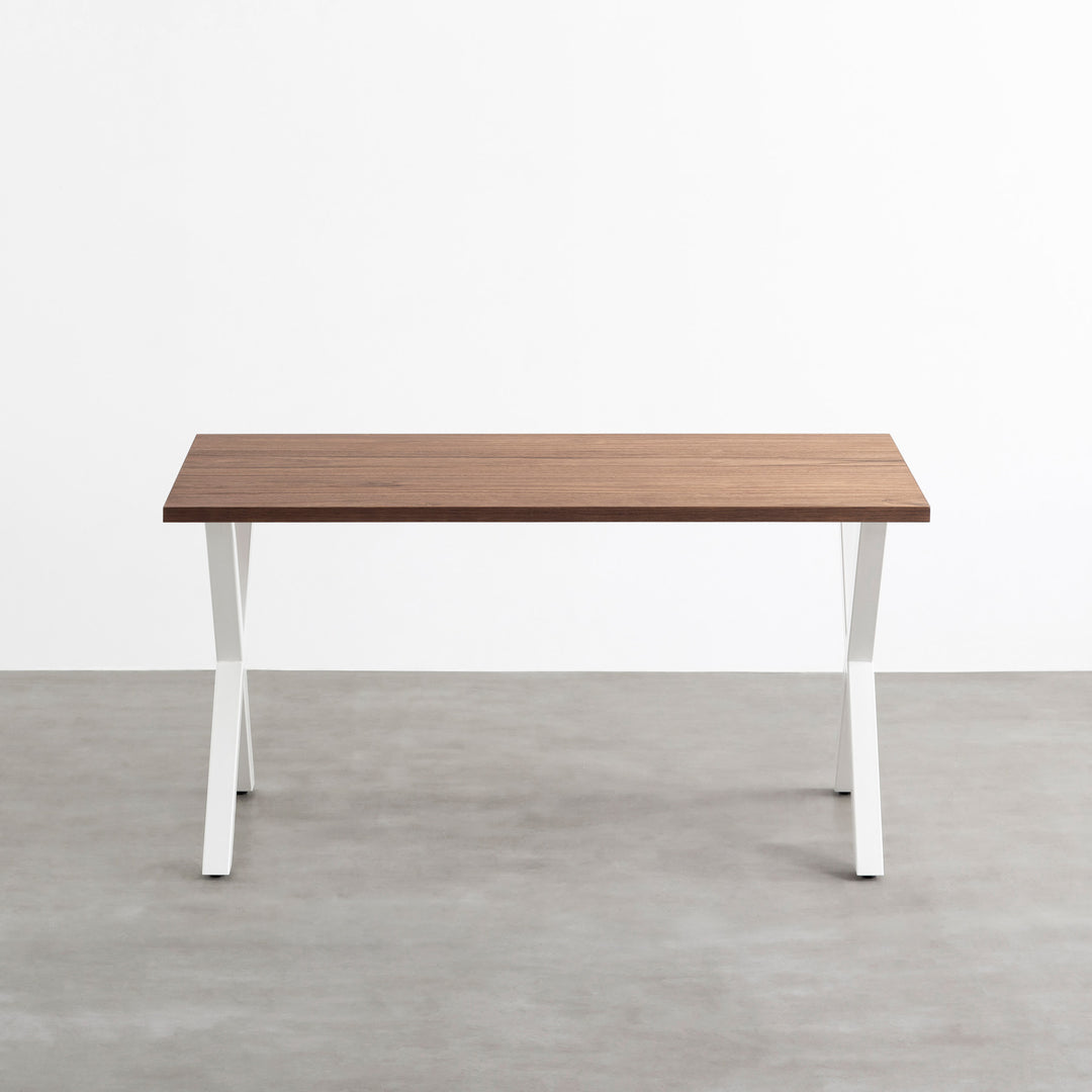 THE TABLE / ニューギニアウォルナット × White Steel – KANADEMONO