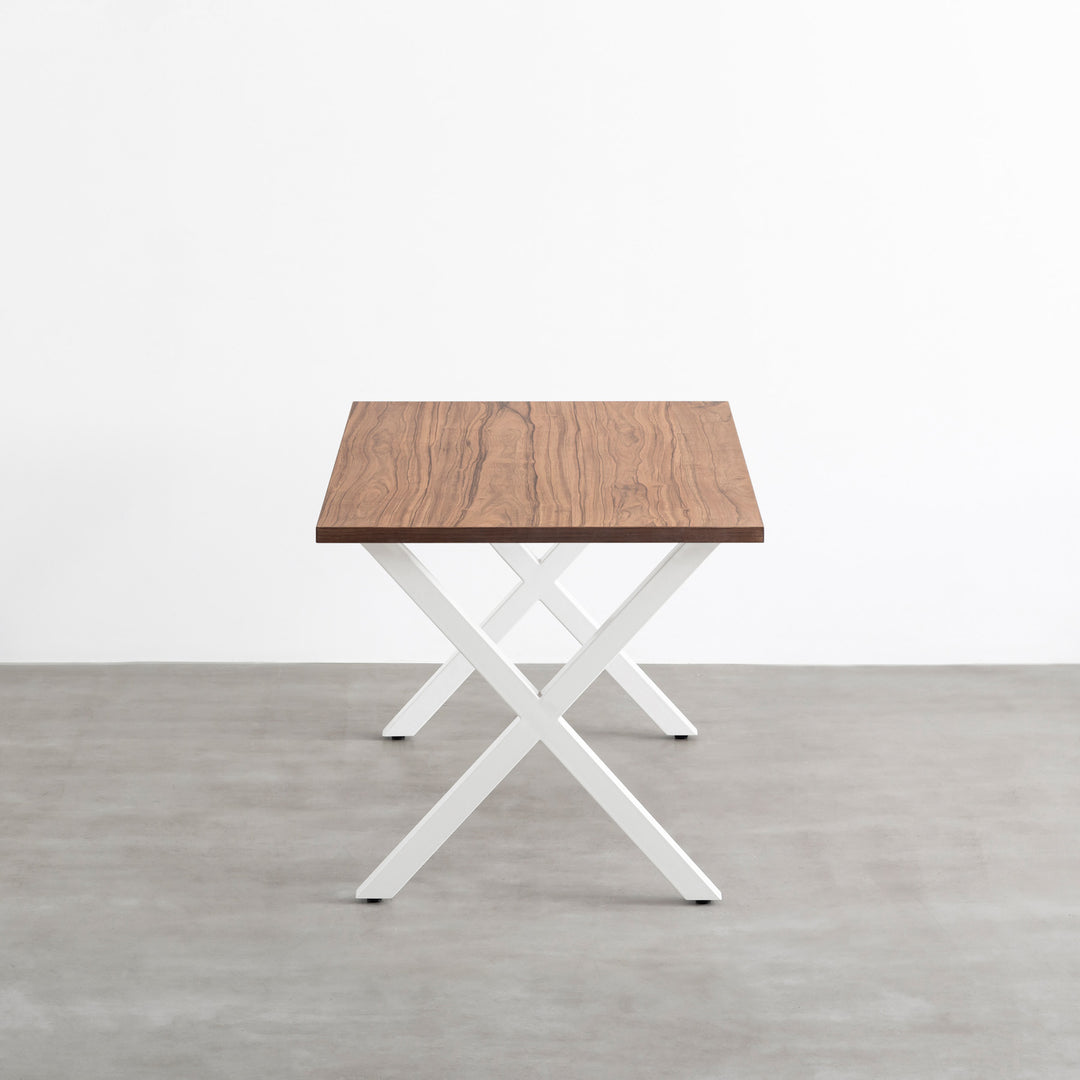 THE TABLE / ニューギニアウォルナット × White Steel – KANADEMONO