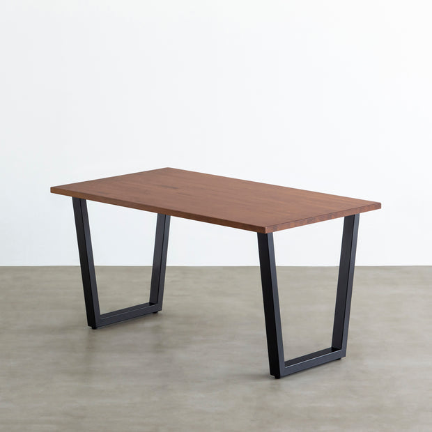 THE TABLE / ラバーウッド ブラウン × Black Steel