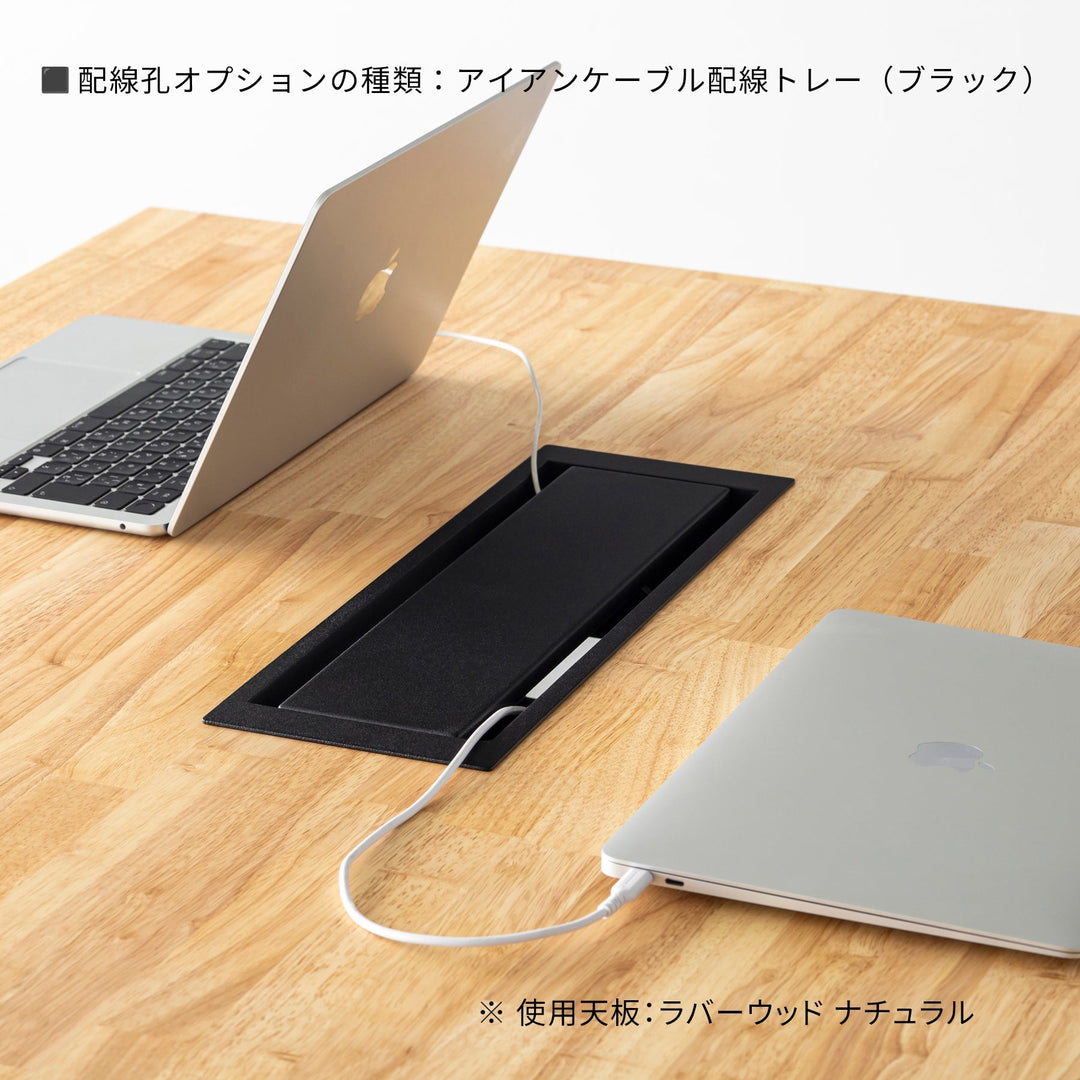 THE TABLE / スタンディングデスク × ラバーウッド ブラウン × Black
