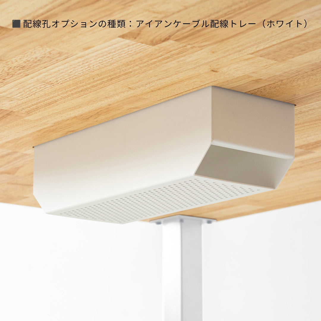 THE TABLE / スタンディングデスク × ラバーウッド ナチュラル × White