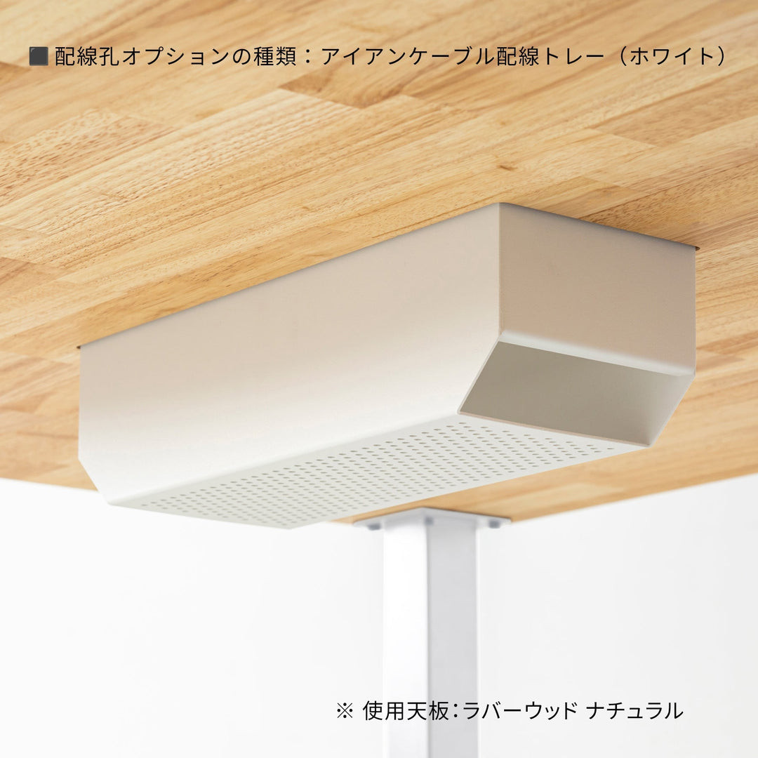 THE TABLE / スタンディングデスク × 無垢 ブラックチェリー × White