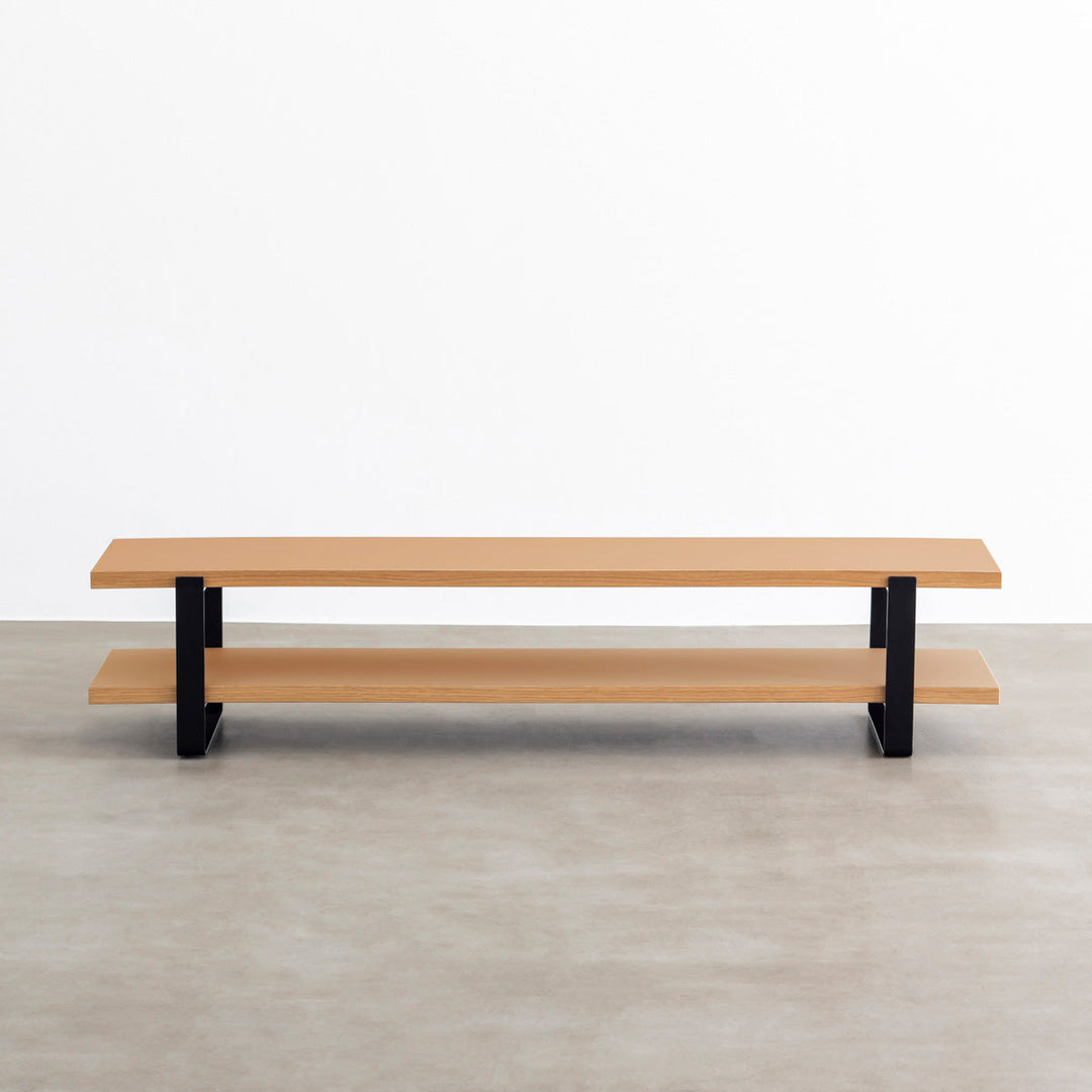 THE TV BOARD / LOW TABLE リノリウム 全32色 × Black Steel – KANADEMONO