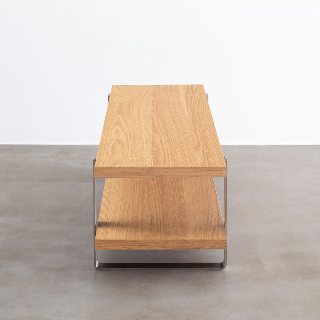 THE TV BOARD / LOW TABLE ホワイトオーク × Stainless – KANADEMONO