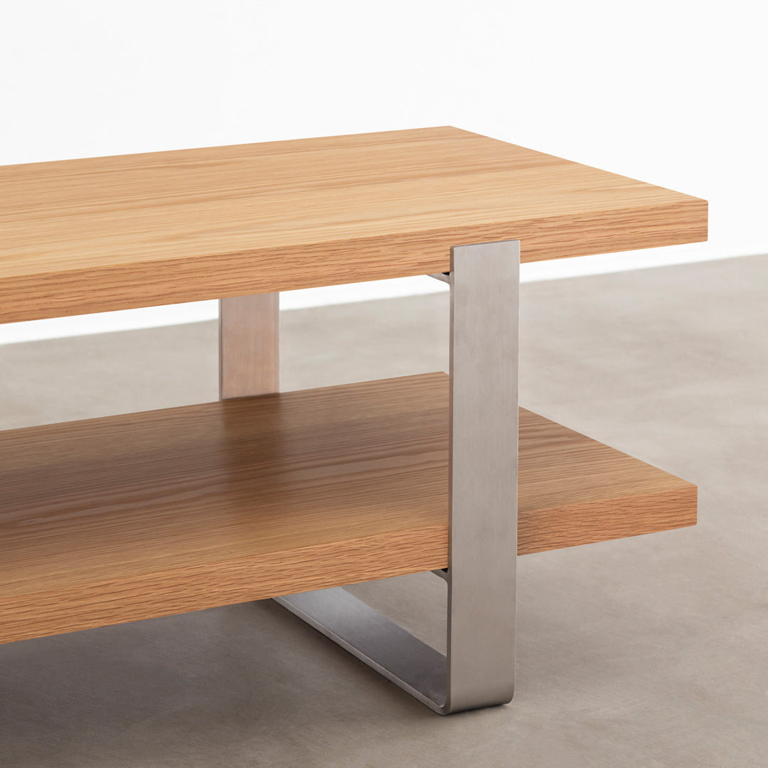 THE TV BOARD / LOW TABLE ホワイトオーク × Stainless – KANADEMONO