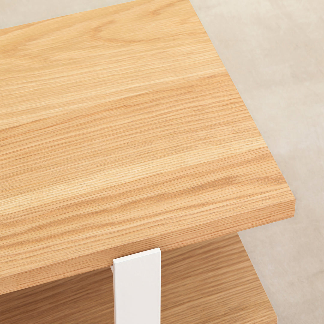 THE TV BOARD / LOW TABLE ホワイトオーク × White Steel – KANADEMONO