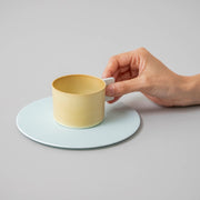 1616 / arita japan　"Colour Porcelain"  コーヒーカップ＆ソーサー