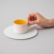 1616 / arita japan　"Colour Porcelain"  コーヒーカップ＆ソーサー