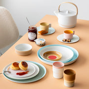 1616 / arita japan　"Colour Porcelain"  コーヒーカップ＆ソーサー