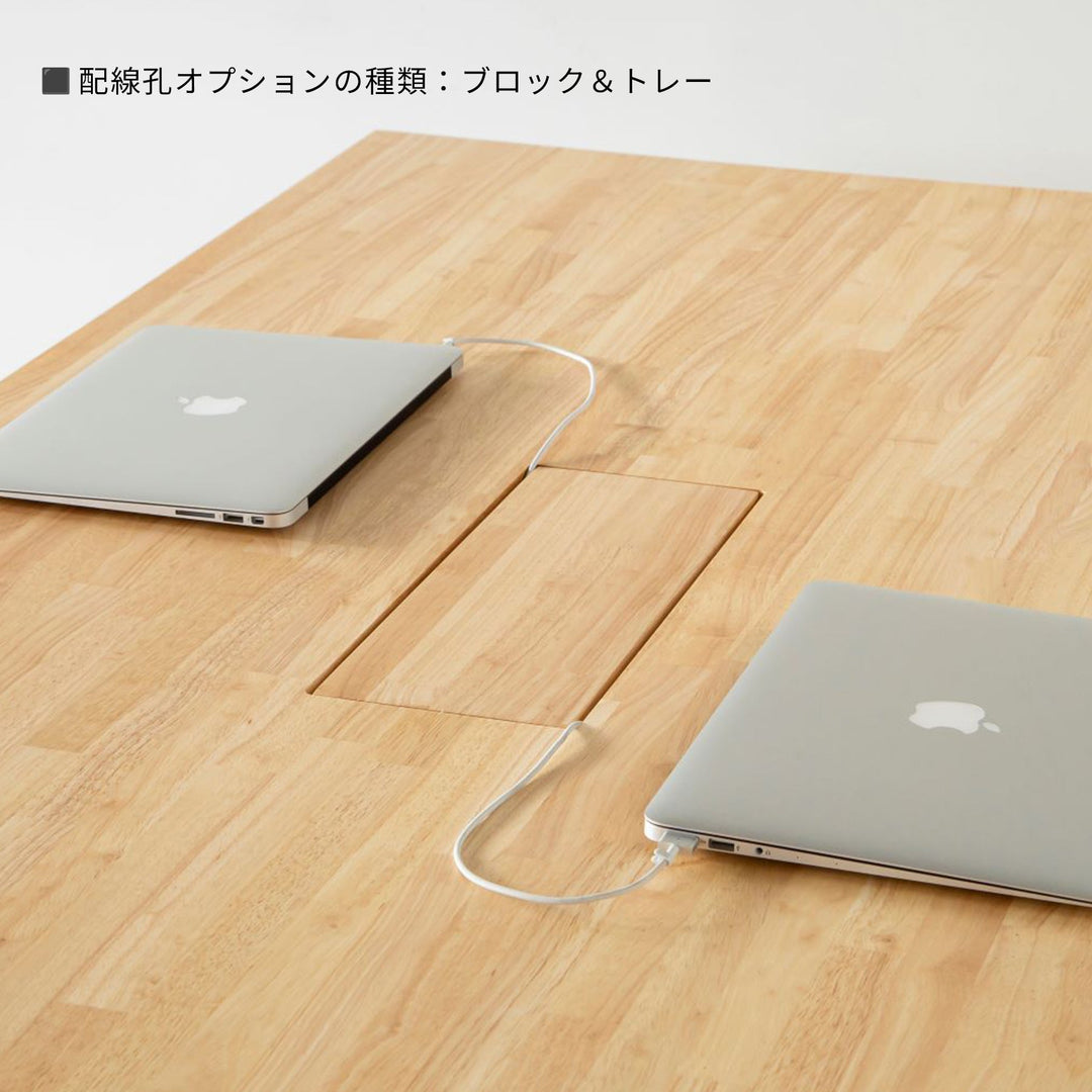 THE TABLE / スタンディングデスク × ラバーウッド ナチュラル × White