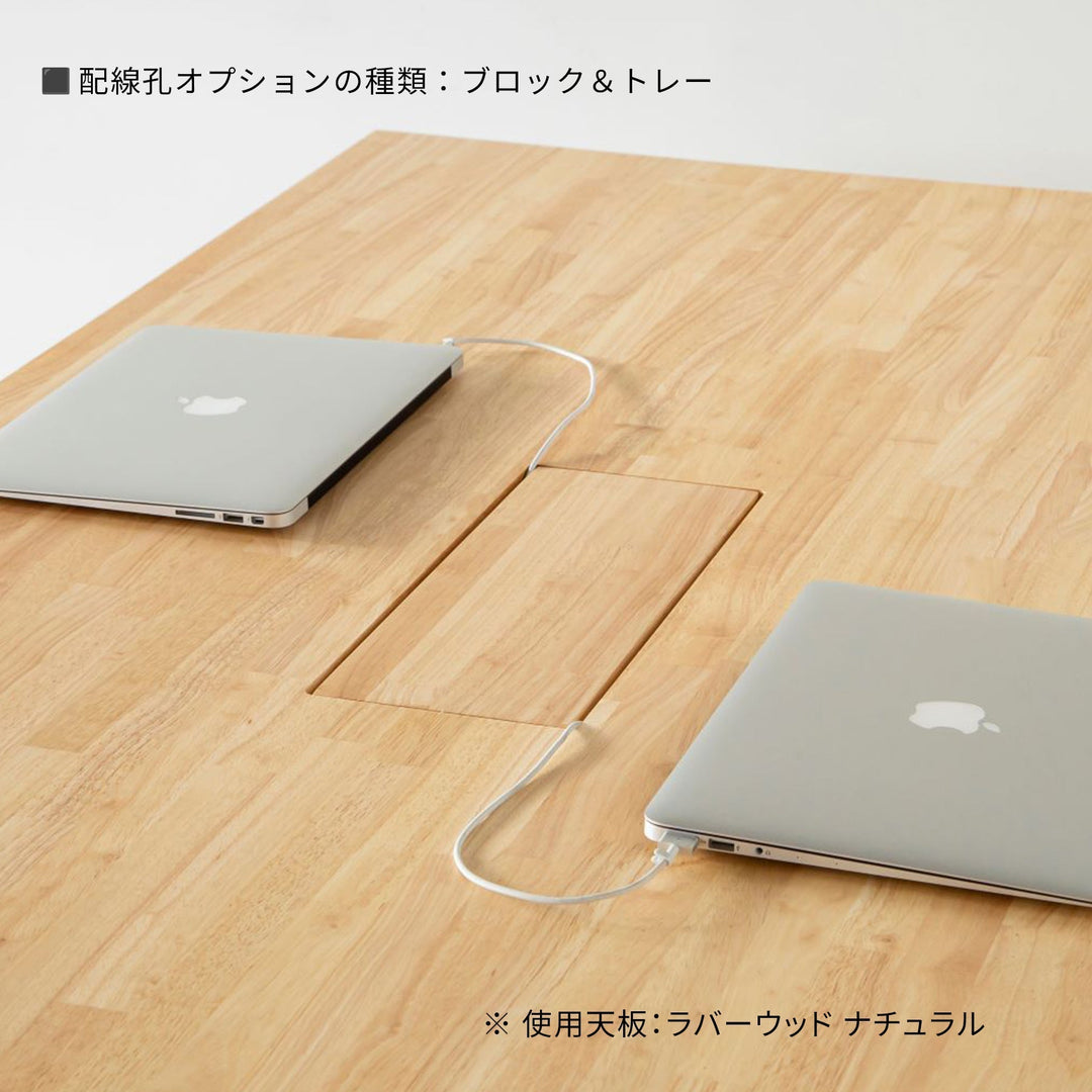 THE TABLE / スタンディングデスク × ラバーウッド ブラウン × Black