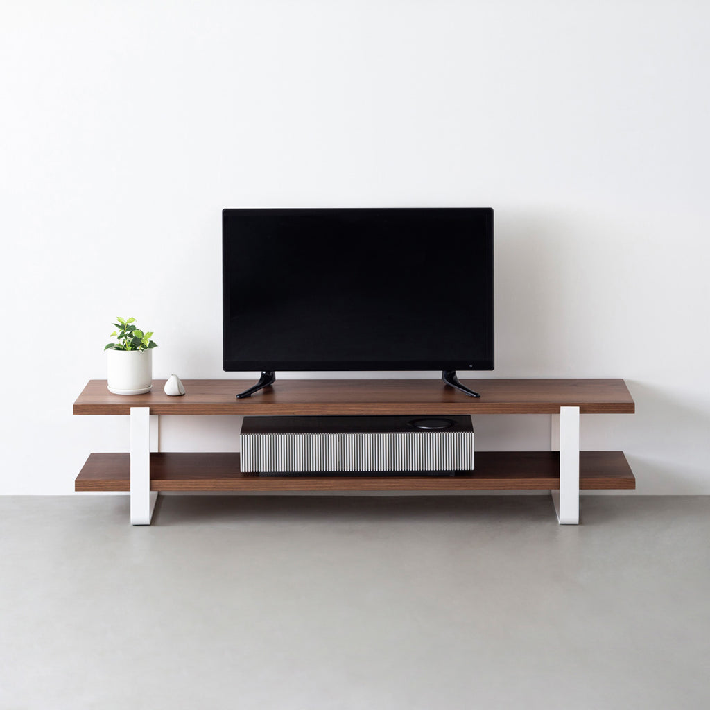 THE TV BOARD / LOW TABLE ウォルナット × White Steel – KANADEMONO THE TV BOARD / LOW TABLE ウォルナット × White Steel – KANADEMONO