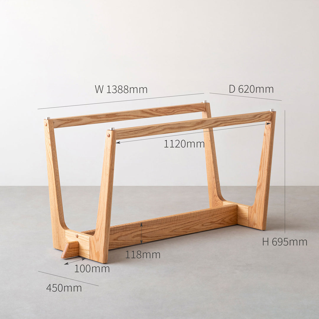 THE LEGS / Trapezoid 木製脚 オーク無垢材 – KANADEMONO