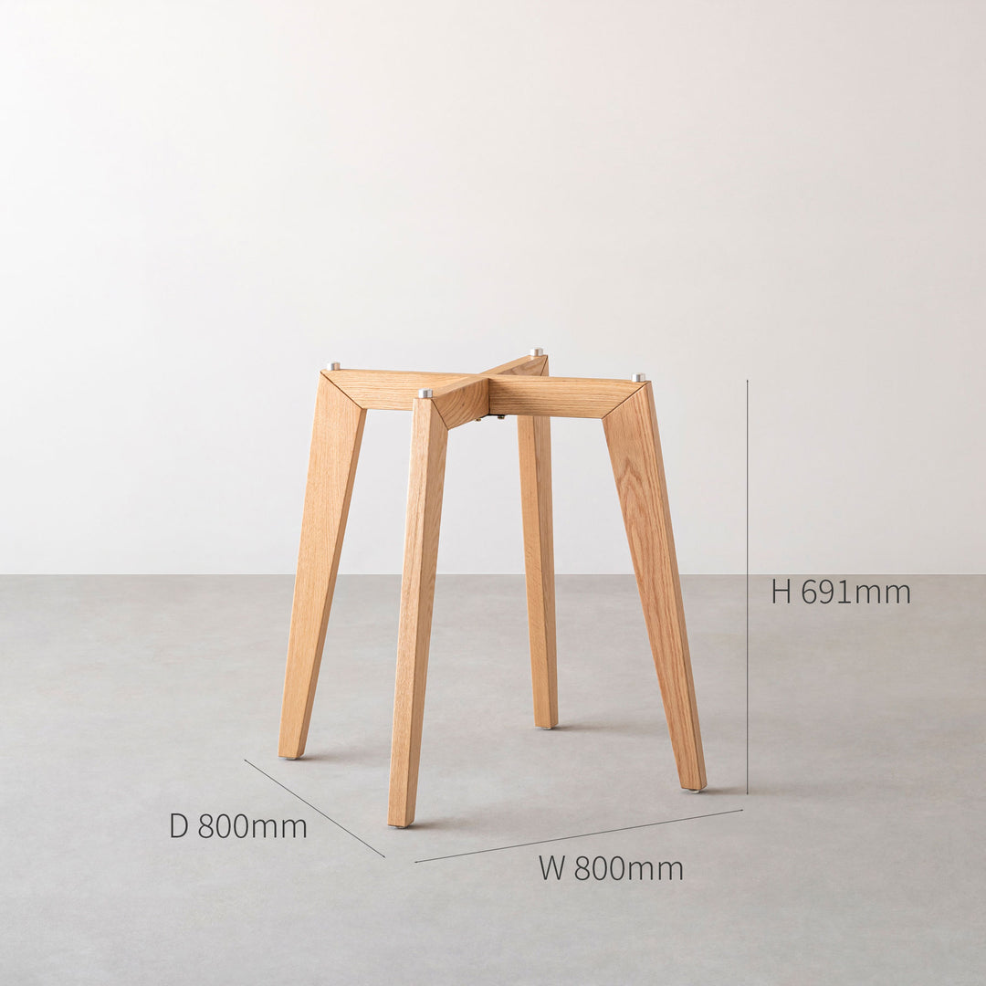 THE LEGS / Pin カフェテーブル 木製脚 オーク無垢材 – KANADEMONO