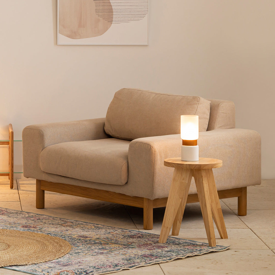 Candle × Glass バーチ材 テーブルランプ タッチ式 – KANADEMONO