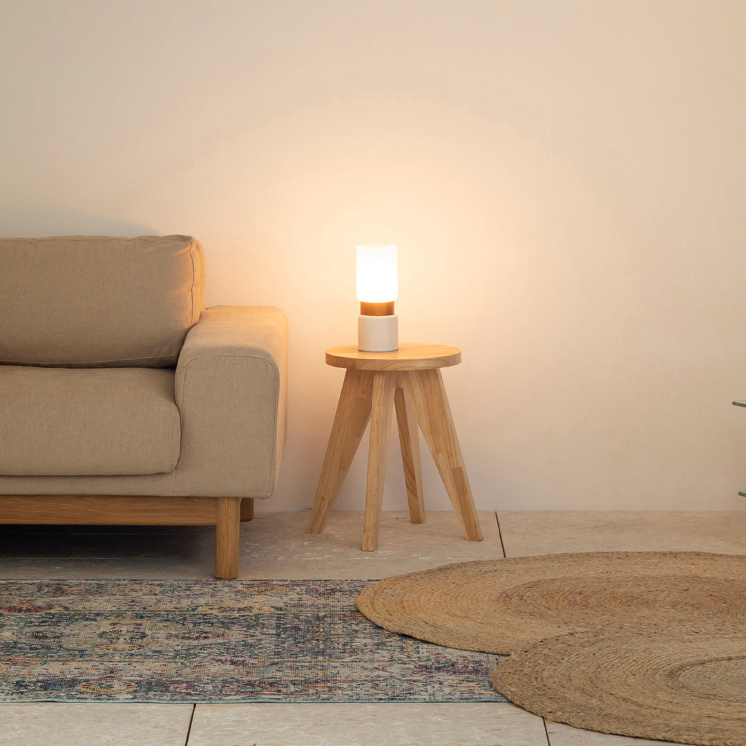 カナデモノ　Candle × Glassバーチ材 テーブルランプタッチ式 Candle × Glass バーチ材 テーブルランプ タッチ式 – KANADEMONO