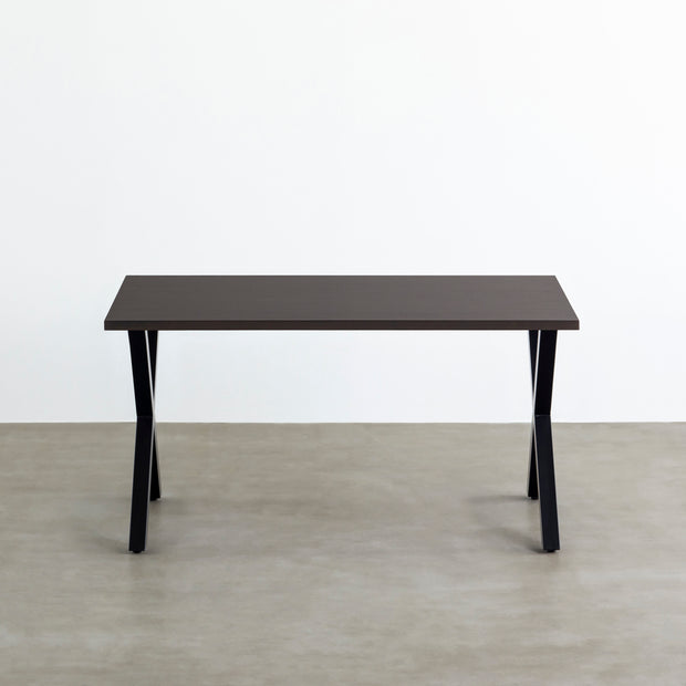 THE TABLE ラバーウッド ブラックブラウン × Black Steel – KANADEMONO